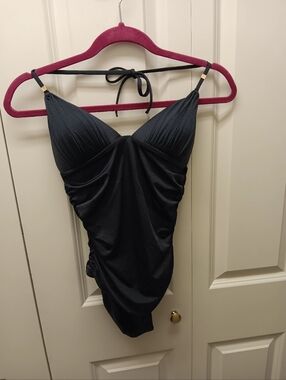 Victoria's Secret Black Swimsuit with Gold Accents